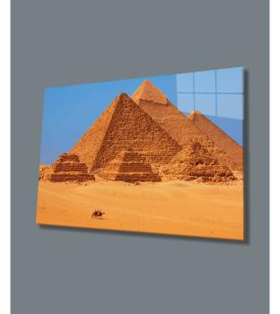 Pyramiden Art Design rechteckiges spezial Glasbild!